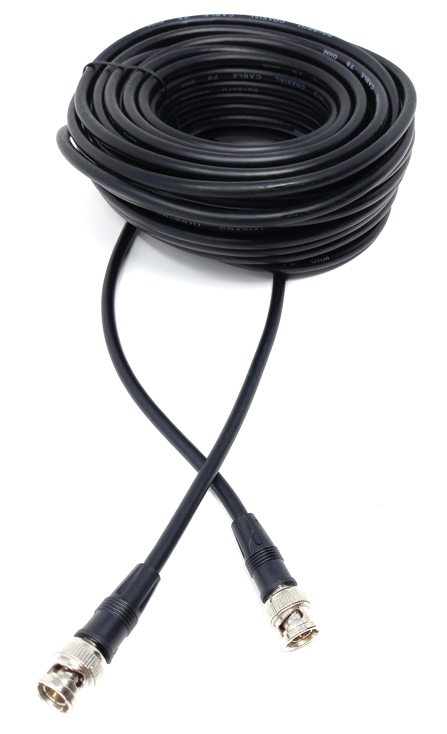 DRUT BNC to BNC Cable Lead, Coaxial RG59/RG59U 75ohm for CCTV Video Camera, Male to Male Plugs