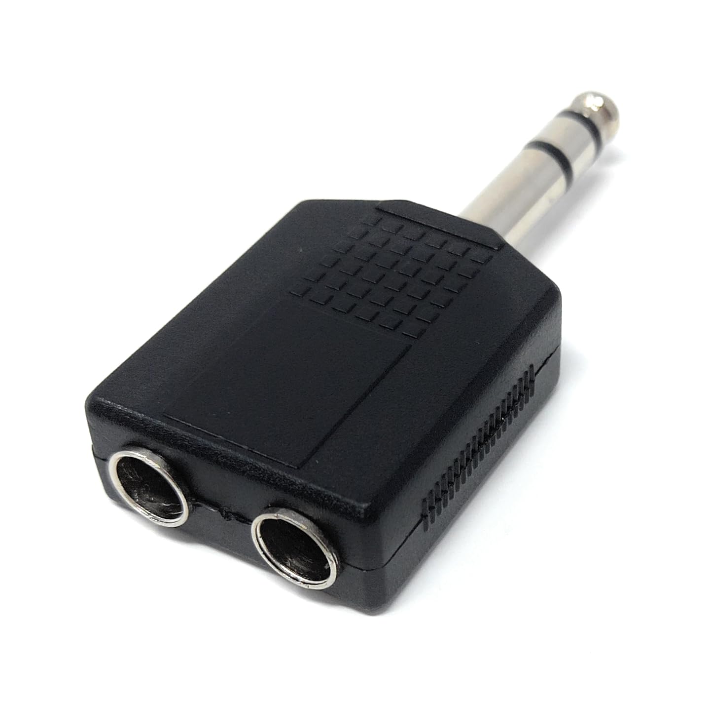 DRUT 6.35mm 1/4 inch Stereo Jack Splitter Cable Adapter Lead 1 x Plug to 2 x Sockets, Male to Female