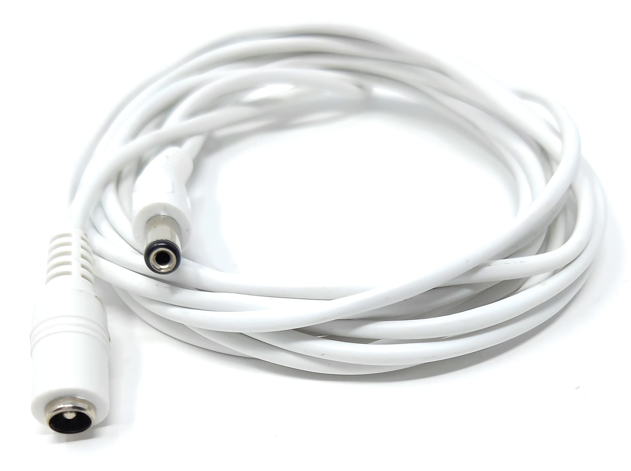 5.5mm x 2.1mm DC Power Plug to Socket, Male to Female CCTV, LED, Modem Router, Music Instruments Extension Lead Cable