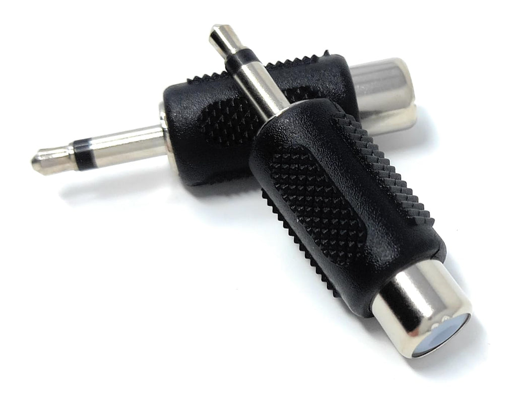 DRUT RCA Phono Socket to 3.5mm Mono Jack Plug, Audio Video Adapter