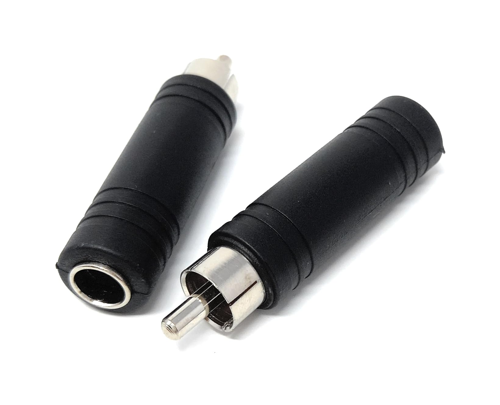 DRUT 6.35mm Mono Jack Socket to RCA Male Phono Plug Adapter