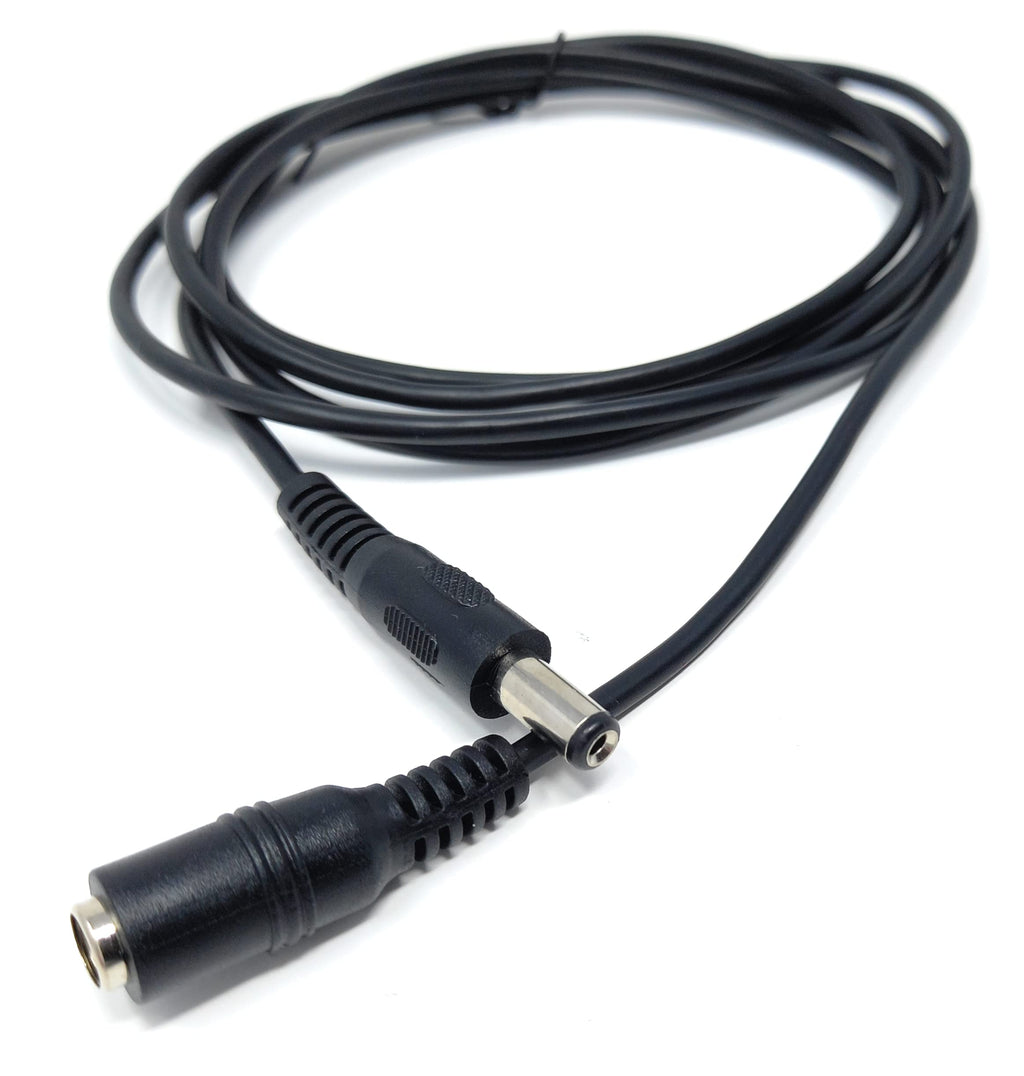 5.5mm x 2.1mm DC Power Plug to Socket, Male to Female CCTV, LED, Modem Router, Music Instruments Extension Lead Cable