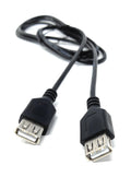 DRUT 1.6m USB 2.0 Female to Female Cable, Socket to Socket Extension 24AWG High Speed Lead, Gender Changer 5.5ft