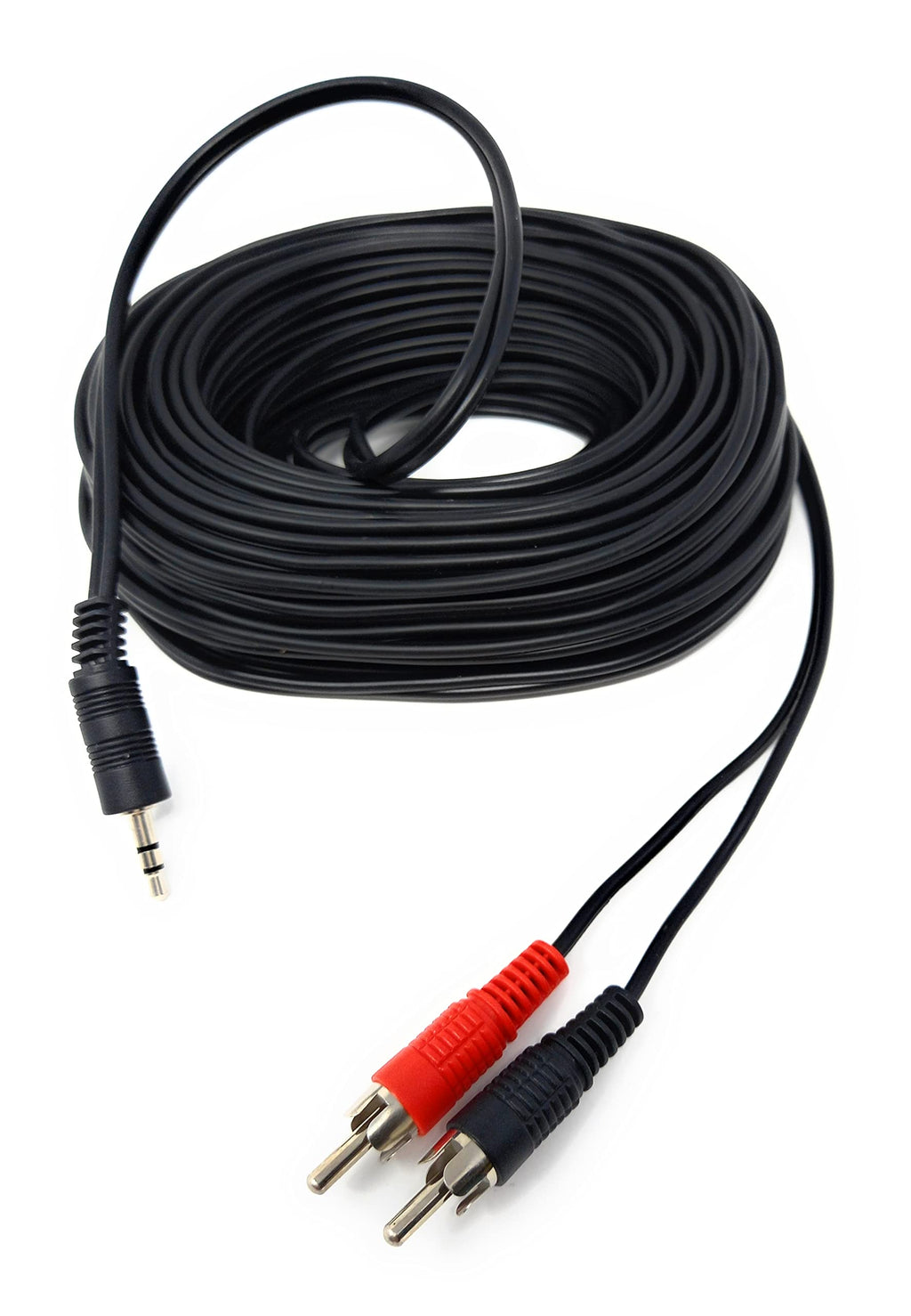 DRUT 3.5mm to Twin RCA Stereo Aux Phono Audio Cable Mini Jack Lead Cord Y Splitter Headphone Cord RCA Y Splitter Adapter