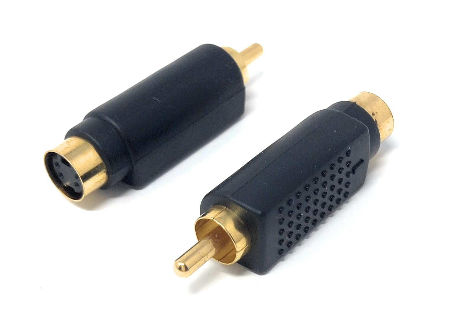 DRUT 1 pcs. S-Video/VHS Socket to RCA Phono Male Video Adapter Converter, 1pcs.