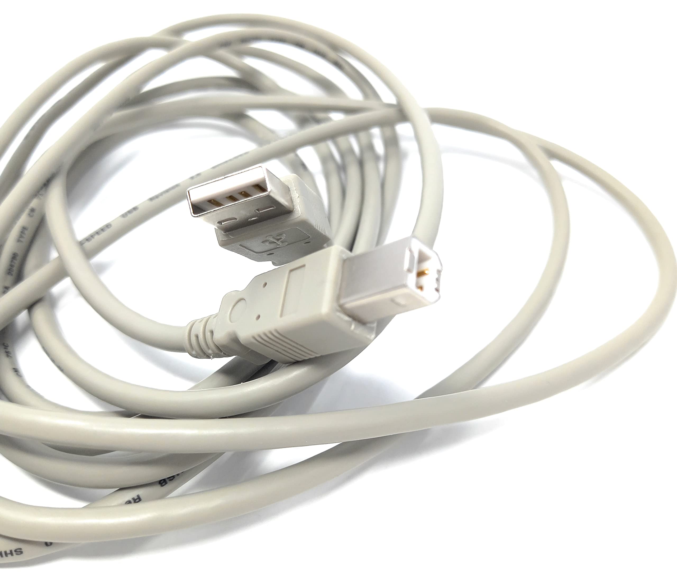 DRUT USB A to B 2.0 24AWG High Speed Cable Lead for Printer, Scanner, Music Instrument