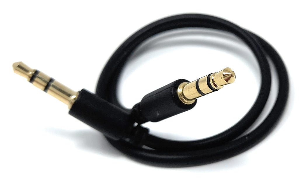DRUT 3.5mm Stereo Audio Jack Plug to Plug, Male to Male AUX, Slim Flexible Lead Cable