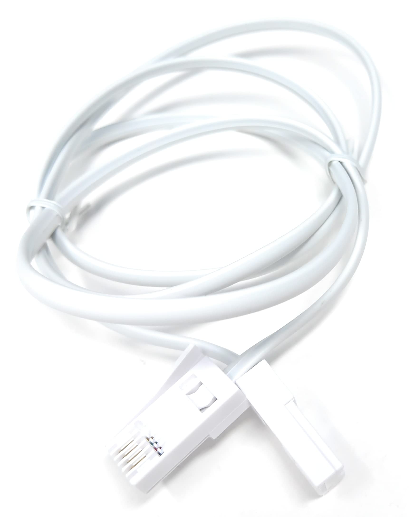 DRUT BT to BT 4 Wire 431A Male to Male Plug Telephone Flat Cable Lead