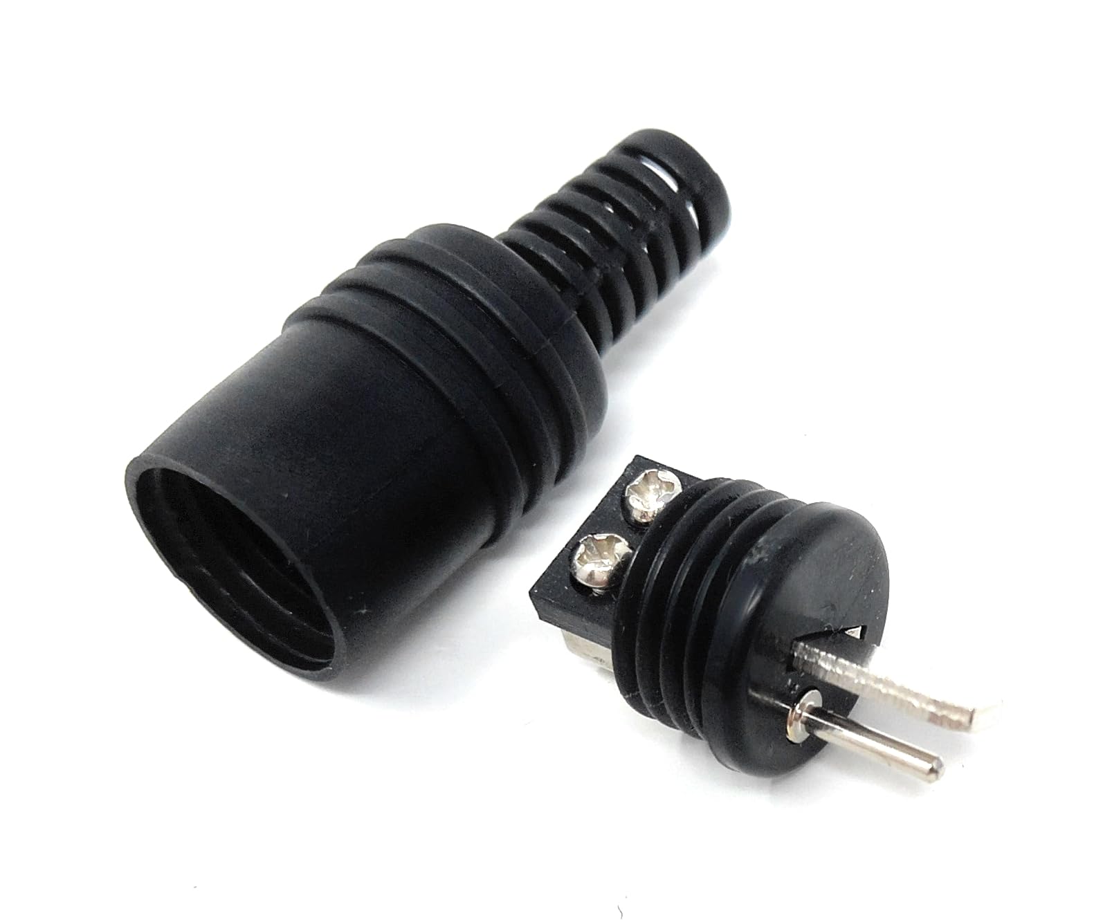 2 DIN Plug and Socket Set – 2x Male & 2x Female Hi-Fi Speaker Connectors – Screw Terminal Audio Cable Ends – Classic DIN Style for Amplifiers, Vintage Stereo, Audio Equipment