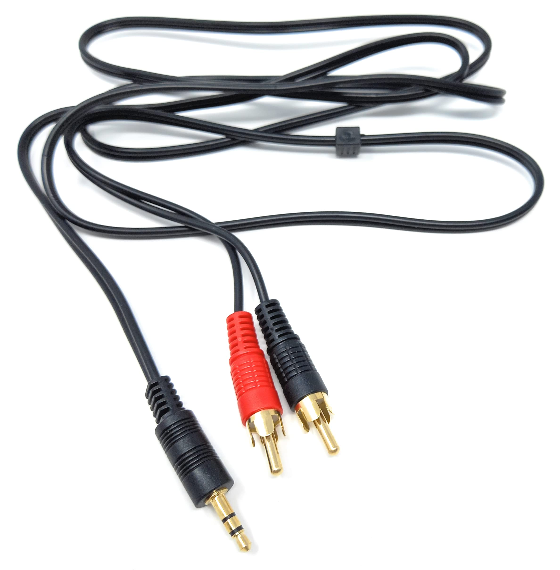 DRUT 3.5mm to Twin RCA Stereo Aux Phono Audio Cable Mini Jack Lead Cord Y Splitter Headphone Cord RCA Y Splitter Adapter