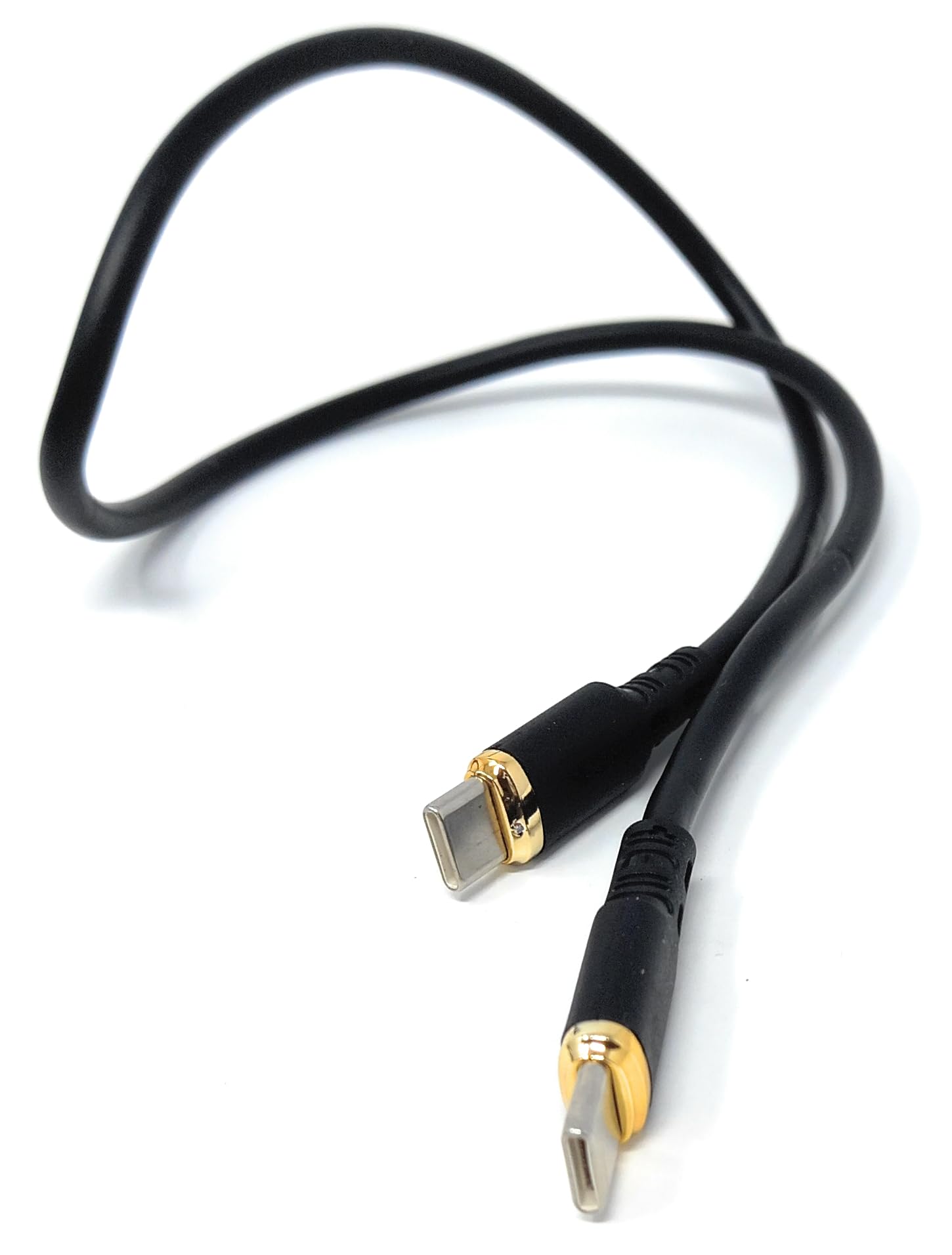 USB C to USB C 2.0 65W Metal Ended TPE Flexible Cord for Mobile Phone, Laptop, PC, Gaming Consoles Charging Data Cable