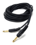 DRUT 6.35mm to 6.35mm Mono 1/4'' TS Jack Plug Speaker, Guitar, Instrument, Patch Cable Gold Connectors