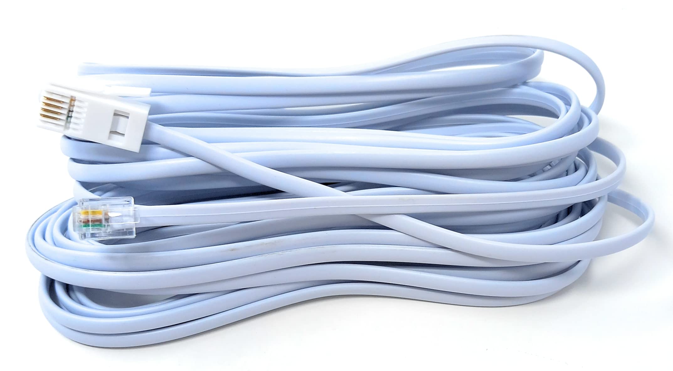 DRUT RJ11 to BT, 4 Pin Male to Male Rollover Cable Modem Router Lead Cord VDSL/ADSL (not for telephone)