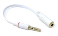 DRUT 4 Pole 3.5mm Adapter Cable Lead Convert Headsets from OMTP to CTIA/AHJ
