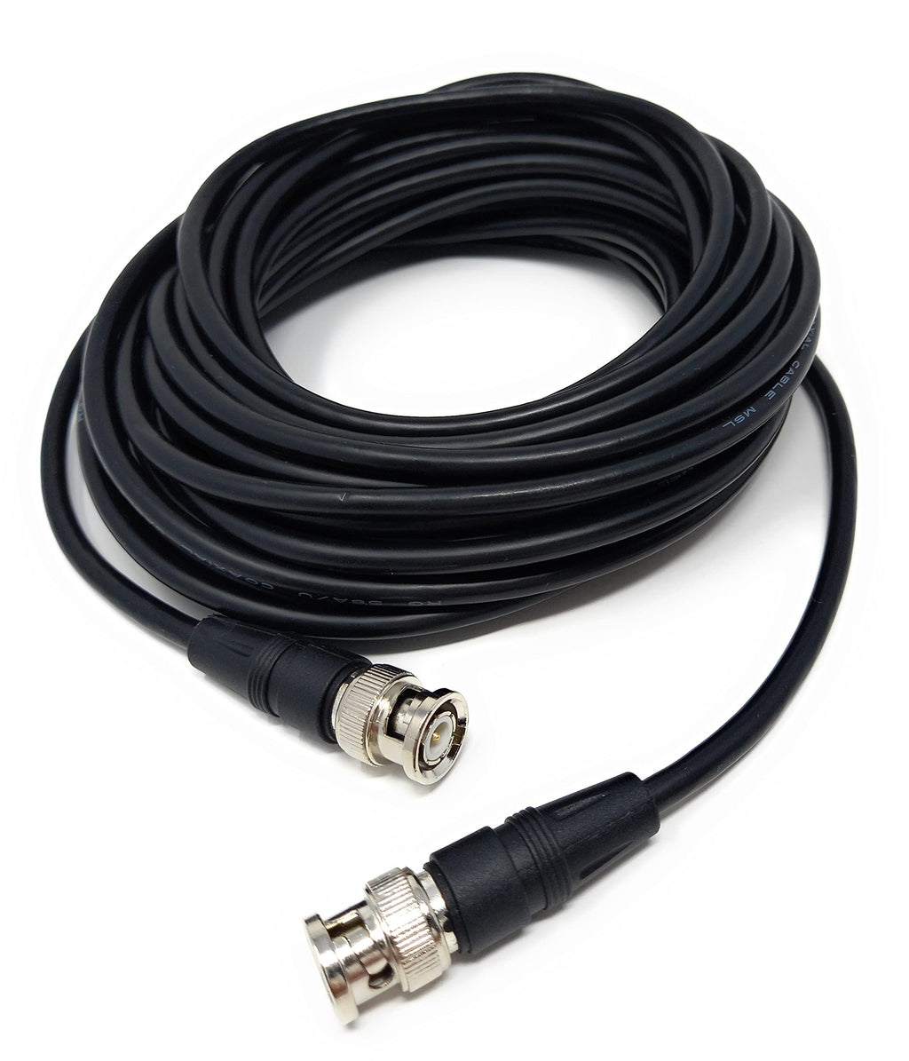 DRUT BNC Male to BNC Male Coax Lead 50 Ohm RG58/58U Coaxial Cable for Analogue and Serial Digital Interface Video Signals and CCTV Camera Equipment