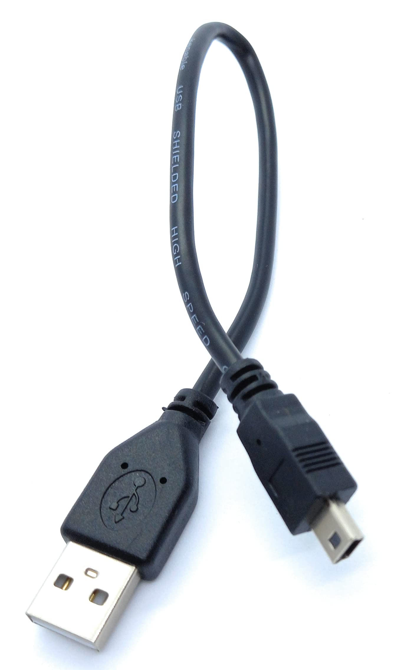 Mini USB to USB 24AWG 2.0 Hi-Speed 2.0 A-Male to Mini-B 5pin Cable Power & Data Lead