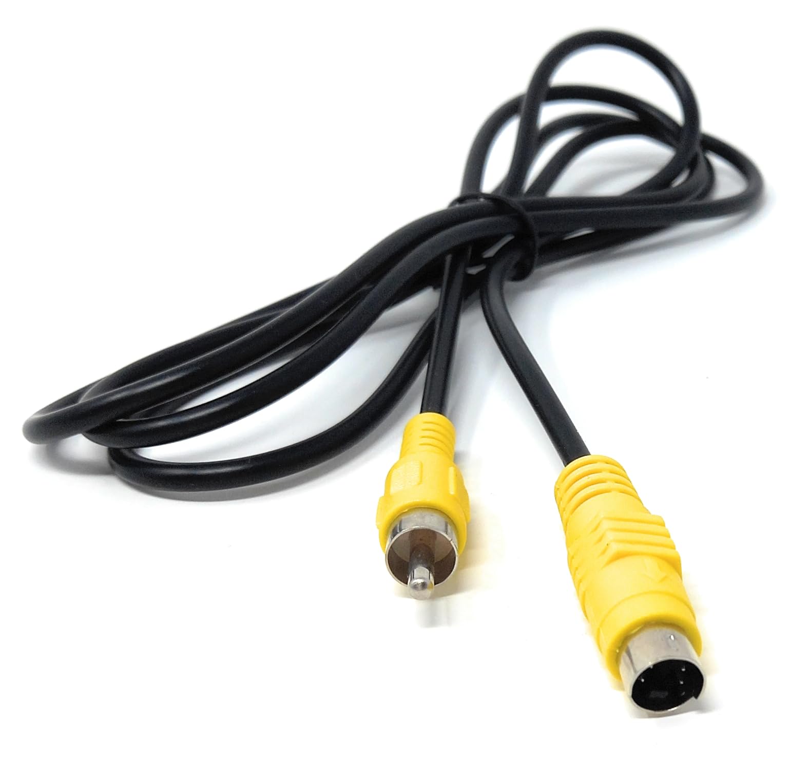 DRUT 1.5m Single RCA to S-Video 4-Pin TV AV Converter Cable – Adapter for PC, Computer, Video, and Projector