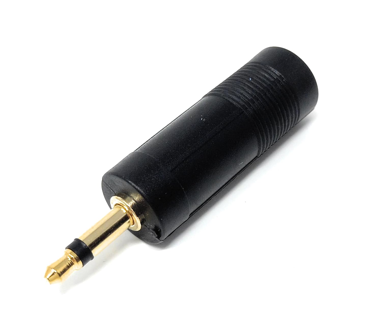 DRUT 6.35mm Mono Jack Socket to 3.5mm Mono Jack Plug Audio Cable Converter Adapter Gold Plated Contacts