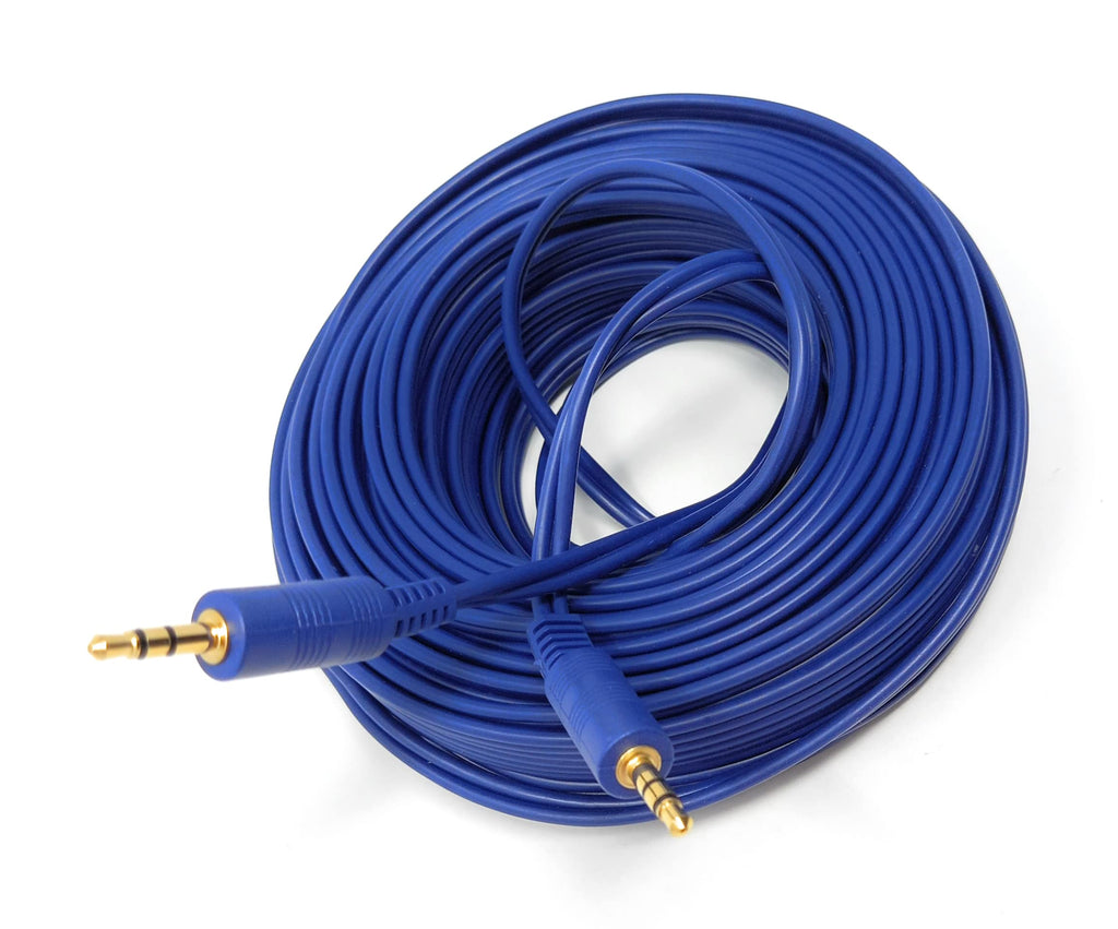 DRUT 3.5mm to 3.5mm Stereo Audio AUX Cable Gold Connectors, Small 3 pin Jack to Jack Speaker Lead