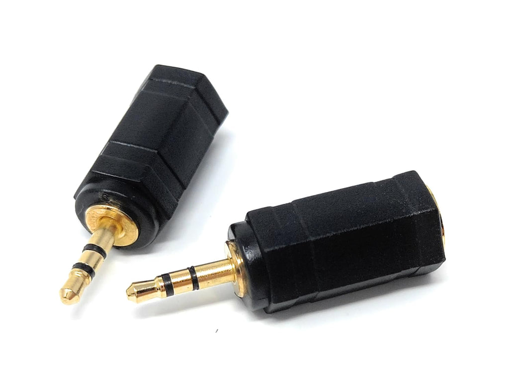 DRUT 2.5mm Stereo Jack to 3.5mm Socket Plug Audio Adapter Cable Converter