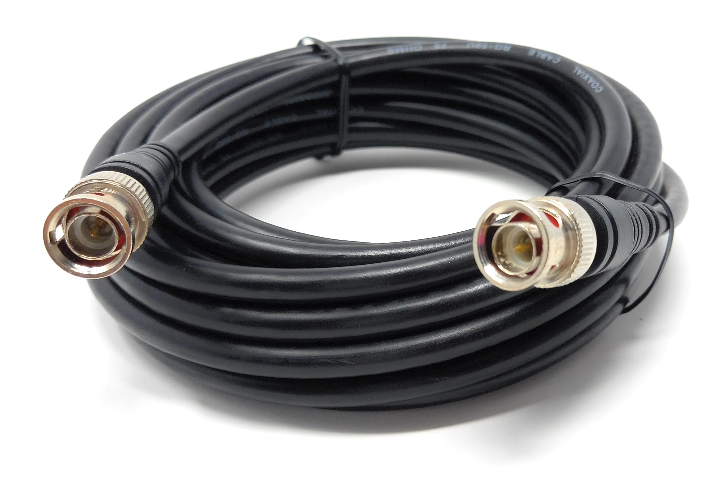DRUT BNC Male to BNC Male Coax Lead 50 Ohm RG58/58U Coaxial Cable for Analogue and Serial Digital Interface Video Signals and CCTV Camera Equipment