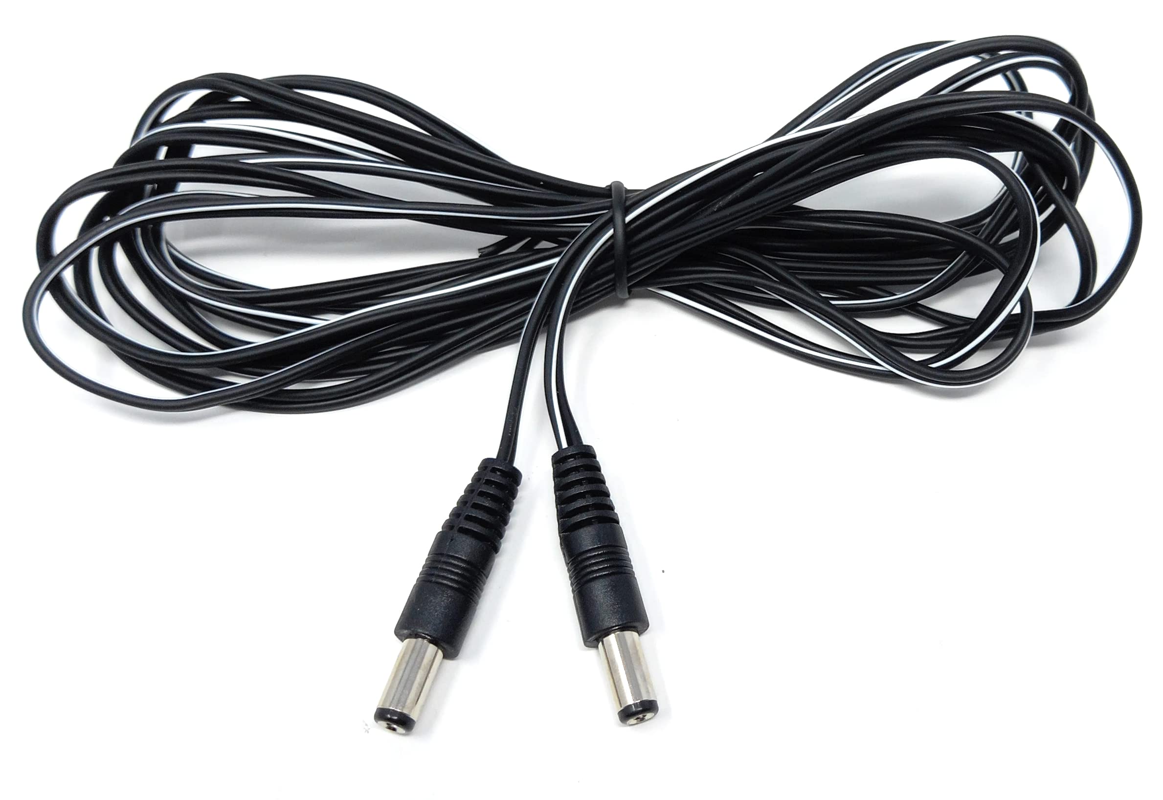 DRUT 2.5mm x 5.5mm Male to Male Power DC Connector Cable Lead for CCTV Camera, LED Lights