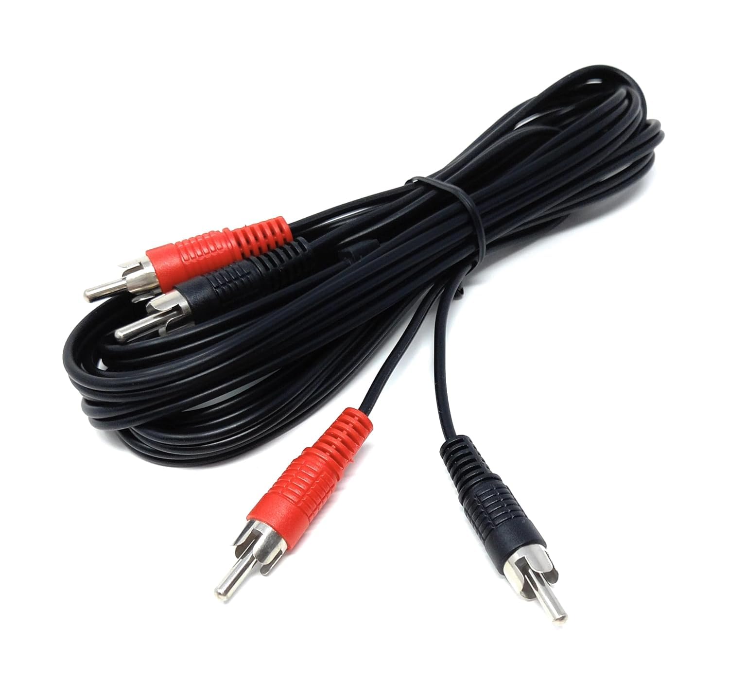 DRUT RCA to RCA Phono Twin Jack to Jack Stereo Audio Cable Lead Cord Compatible With CD/DVD/Amplifier/Hifi/DJ Mixer/Turntable