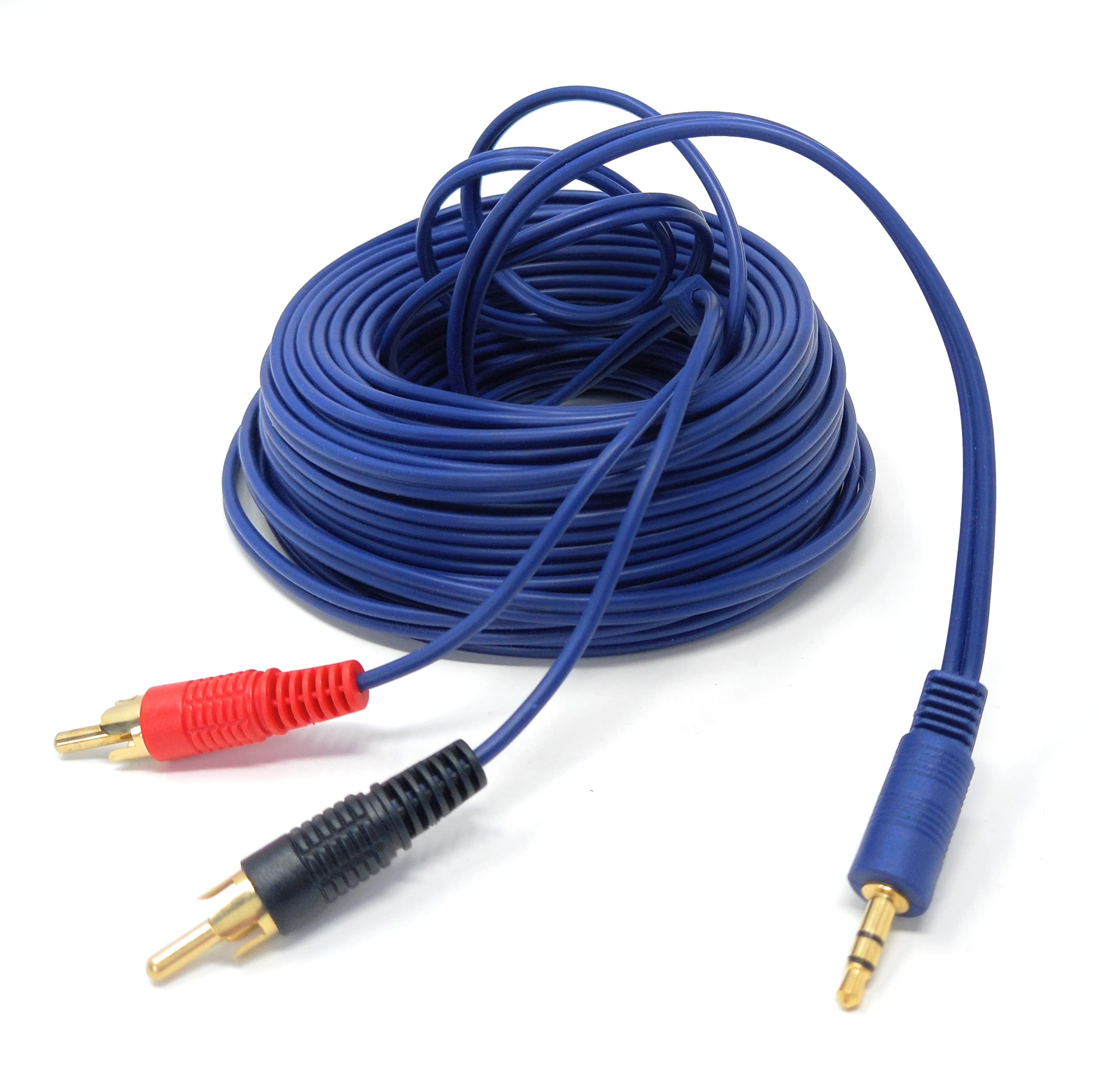 DRUT 3.5mm to Twin RCA Stereo Aux Phono Audio Cable Mini Jack Lead Cord Y Splitter Headphone Cord RCA Y Splitter Adapter