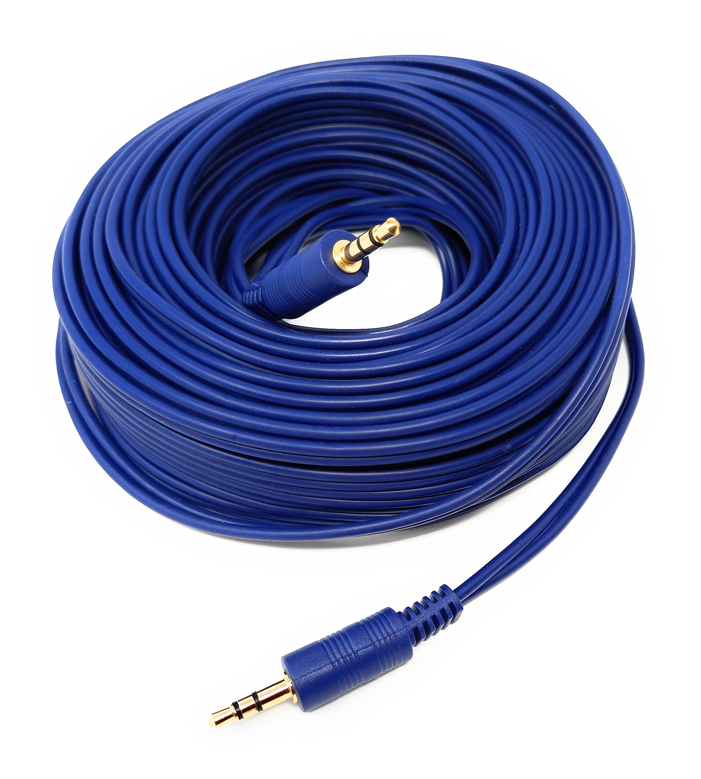 DRUT 3.5mm to 3.5mm Stereo Audio AUX Cable Gold Connectors, Small 3 pin Jack to Jack Speaker Lead