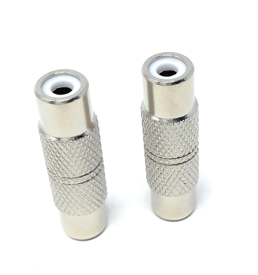DRUT RCA Female to RCA Female Coupler, Single Phono Socket to Socket Adapter for RCA Cables, Speakers, Amplifiers, and Audio Systems