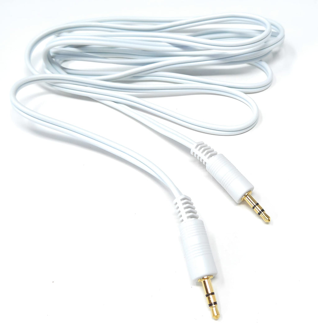 DRUT 3.5mm to 3.5mm Stereo Audio AUX Cable Gold Connectors, Small 3 pin Jack to Jack Speaker Lead