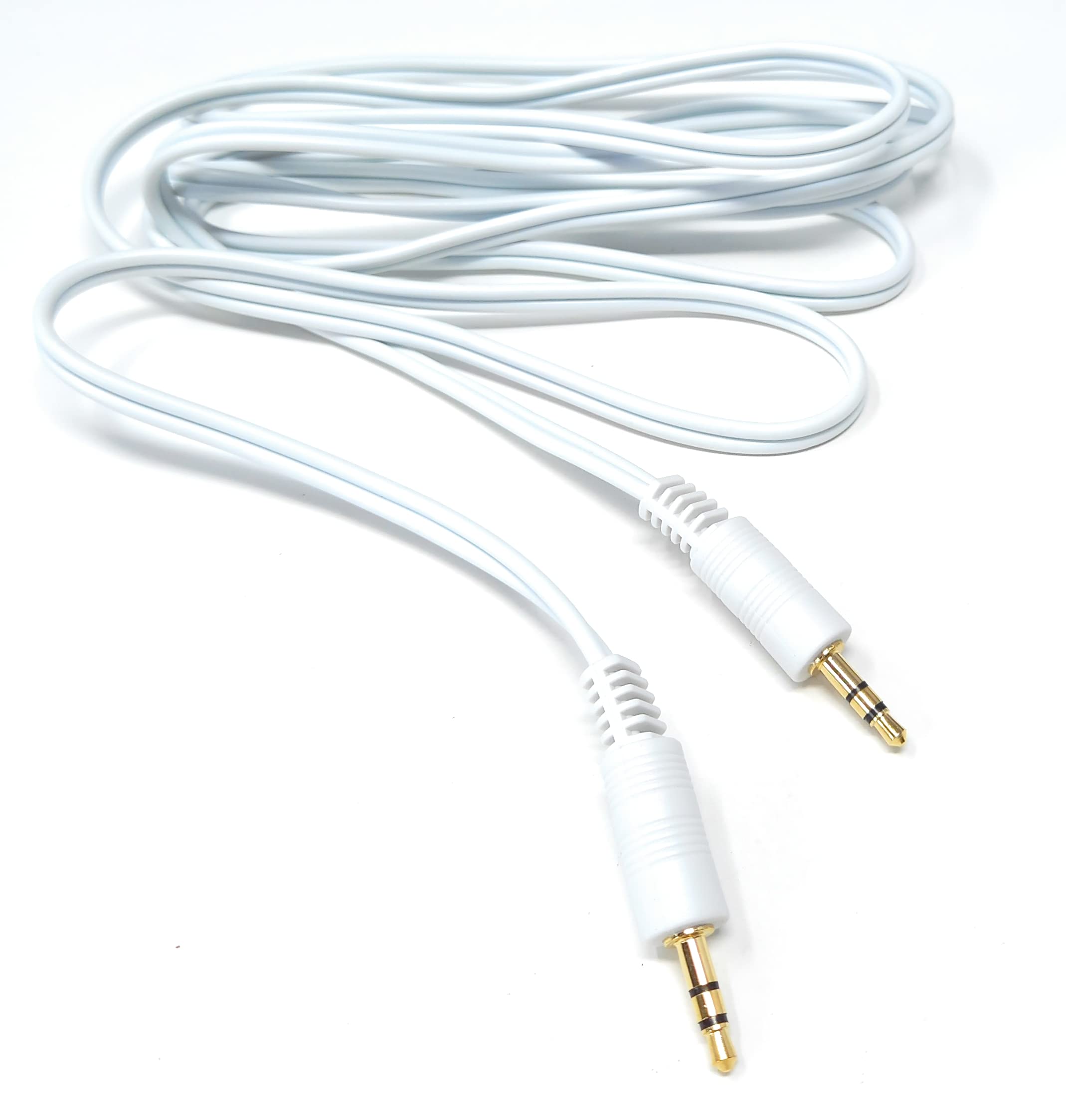 DRUT 3.5mm to 3.5mm Stereo Audio AUX Cable Gold Connectors, Small 3 pin Jack to Jack Speaker Lead