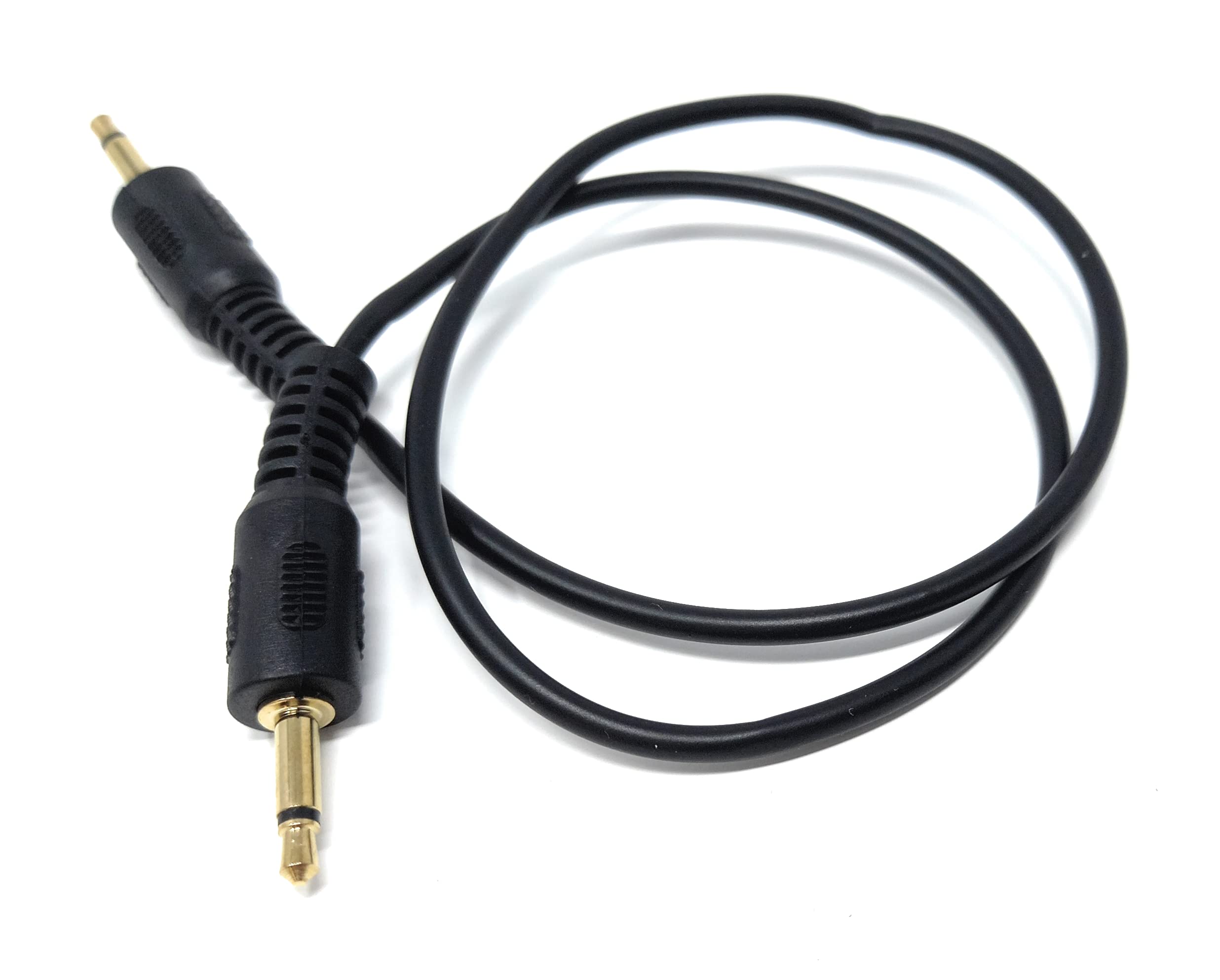 Mono 3.5mm to 3.5mm Mono Jack Plug Male to Male Cable Lead, Gold Connectors