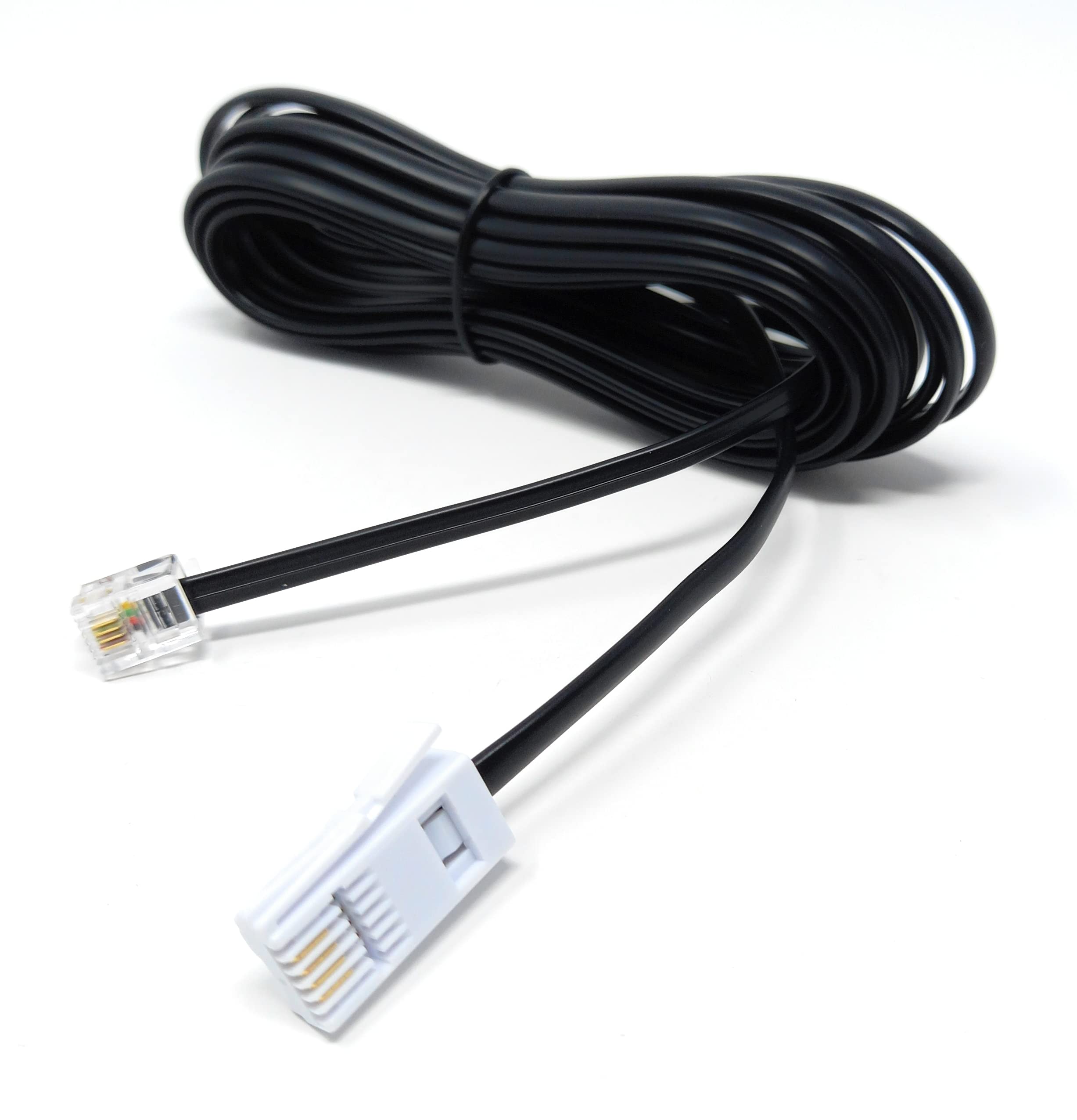 DRUT BT to RJ11 4 Wire (431A) Male to Male UK Telephone Modem Lead Cable