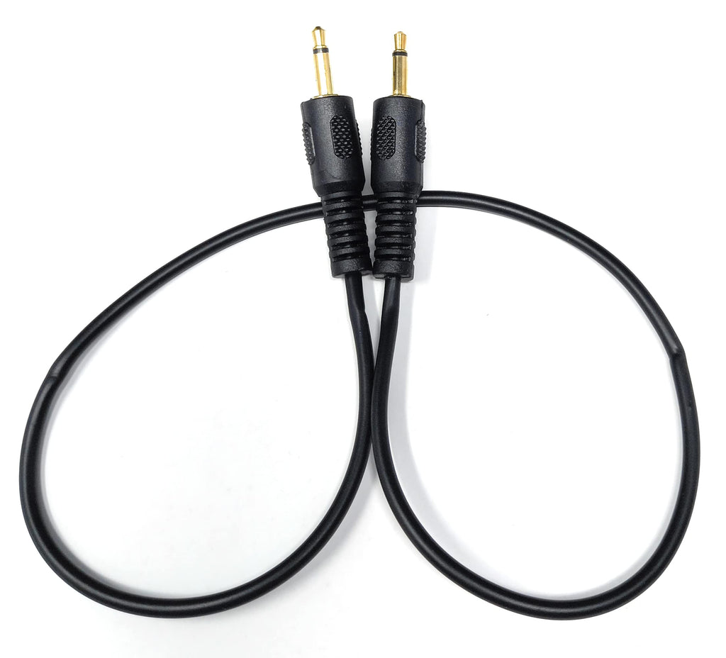 Mono 3.5mm to 3.5mm Mono Jack Plug Male to Male Cable Lead, Gold Connectors