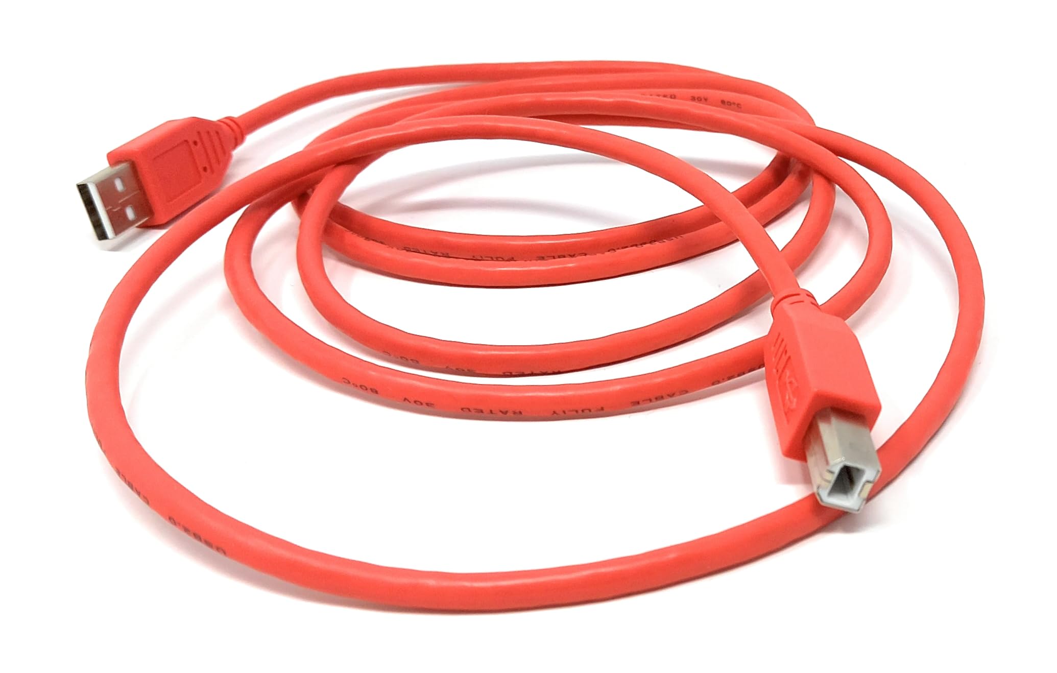 DRUT USB B Cable for DJ Controllers & MIDI Devices, Printer Style Lead for Mixers, Turntables, Keyboards, Samplers, Synthesizers, Compatible with Numark, Pioneer, Traktor, Denon, Akai, Serato