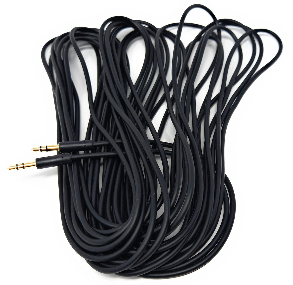 DRUT 3.5mm Stereo Audio Jack Plug to Plug, Male to Male AUX, Slim Flexible Lead Cable
