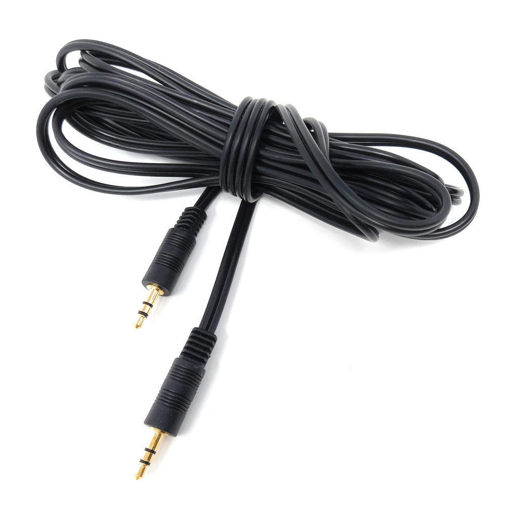 DRUT 3.5mm to 3.5mm Stereo Audio AUX Cable Gold Connectors, Small 3 pin Jack to Jack Speaker Lead