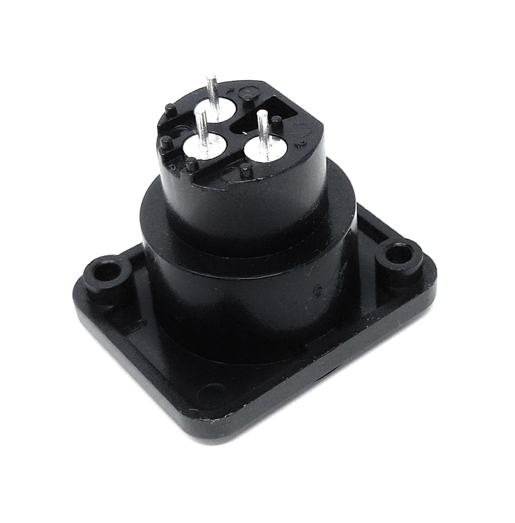 DRUT XLR 3 Pin Female Chassis Panel Mount Connector - D Series, Fits Standard D-Pattern Holes for Audio, Studio, PA Systems, Microphone, Music Instrument Cables