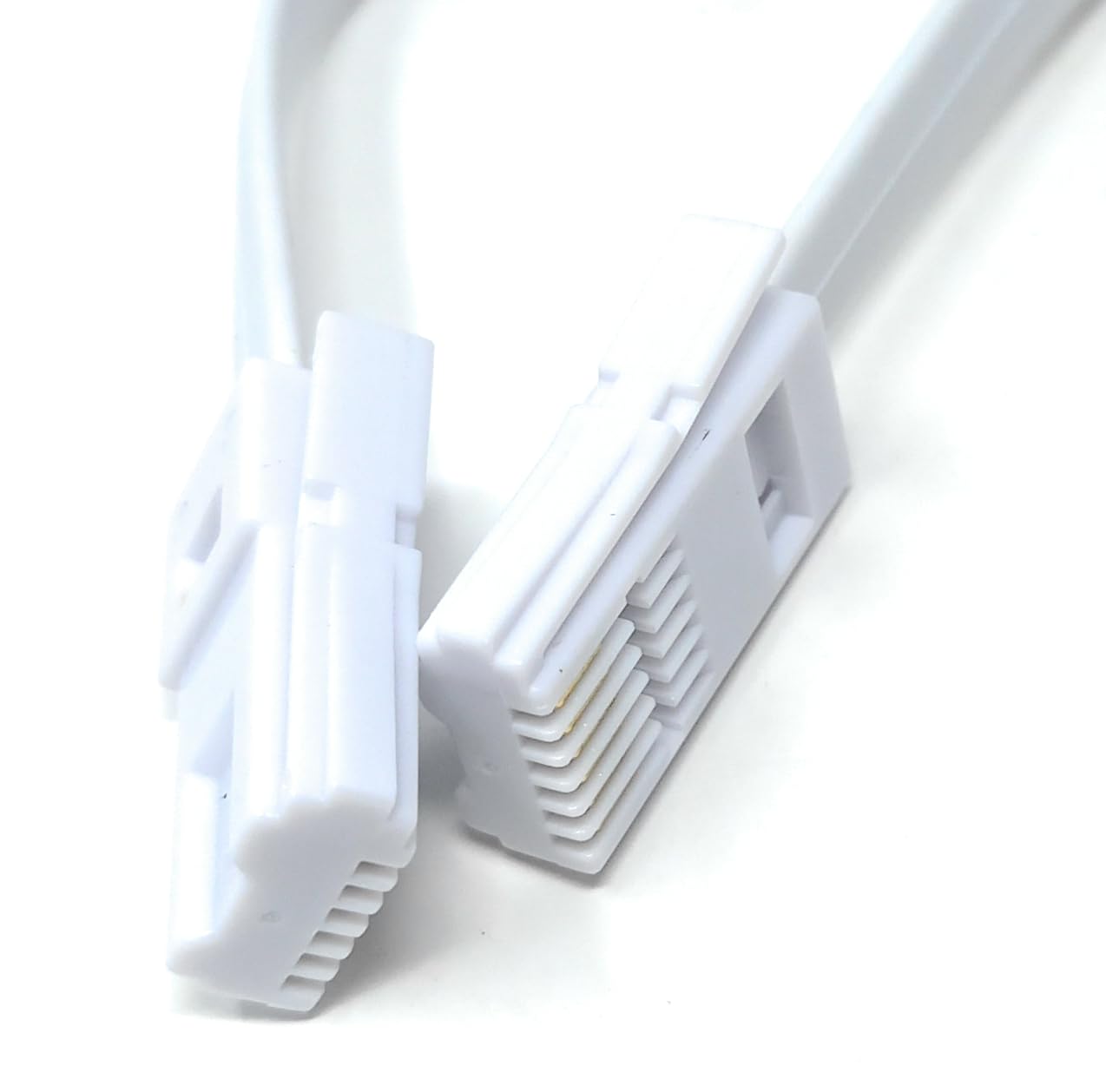 DRUT BT to BT 6 Wire (631A) Male to Male Plug Telephone Flat Cable Lead