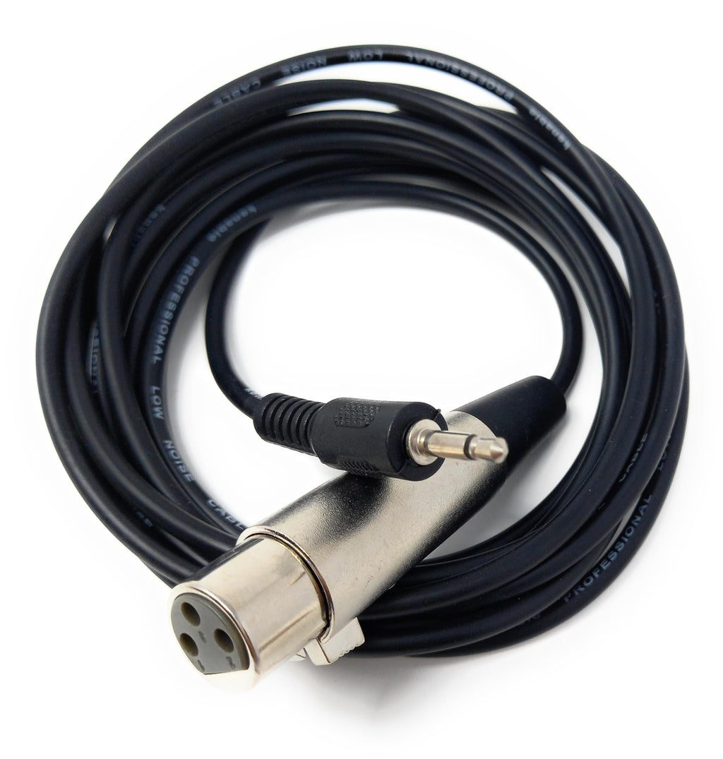 DRUT 3.5mm Mono AUX Jack to XLR Female Socket Microphone Lead Cable