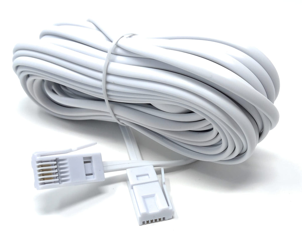 DRUT BT to BT 4 Wire 431A Male to Male Plug Telephone Flat Cable Lead