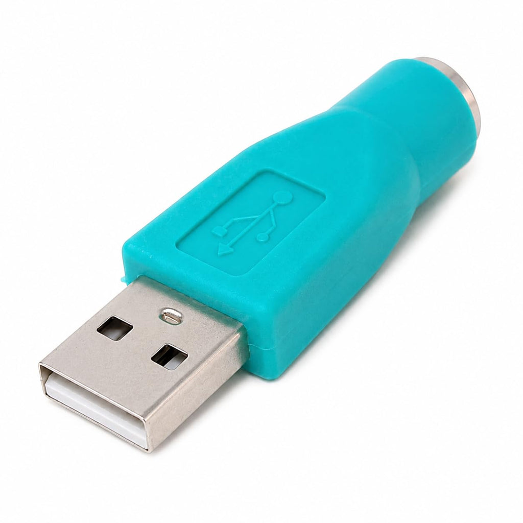 DRUT USB A Male to Mini DIN 6 Female Adapter, PS/2 Converter for Music Instruments, Keyboard, Mouse and Legacy Peripheral Connections
