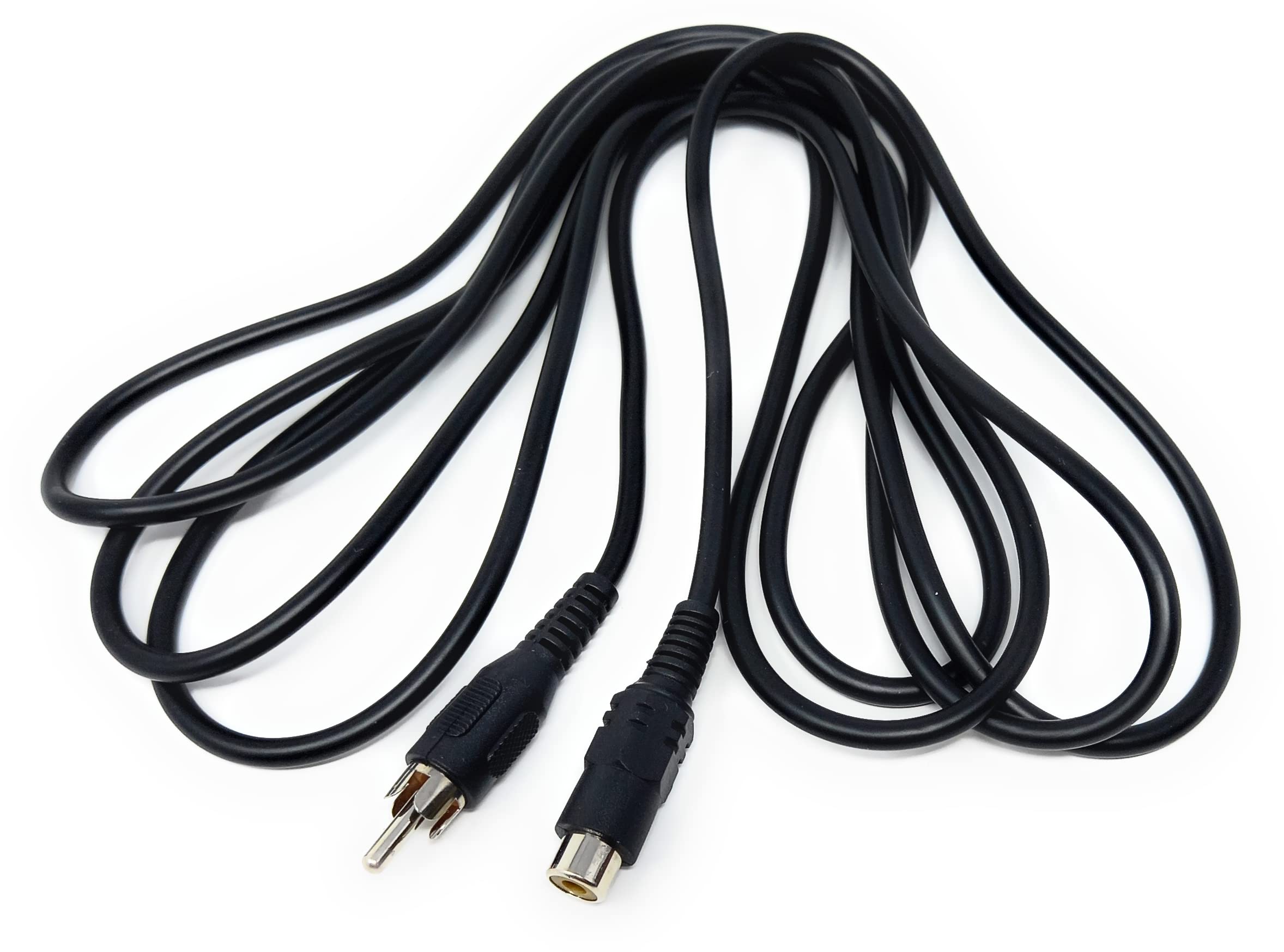 DRUT RCA to RCA Socket Mono Single Phono Extension Cable HI-FI/TV Audio Video Lead Cord