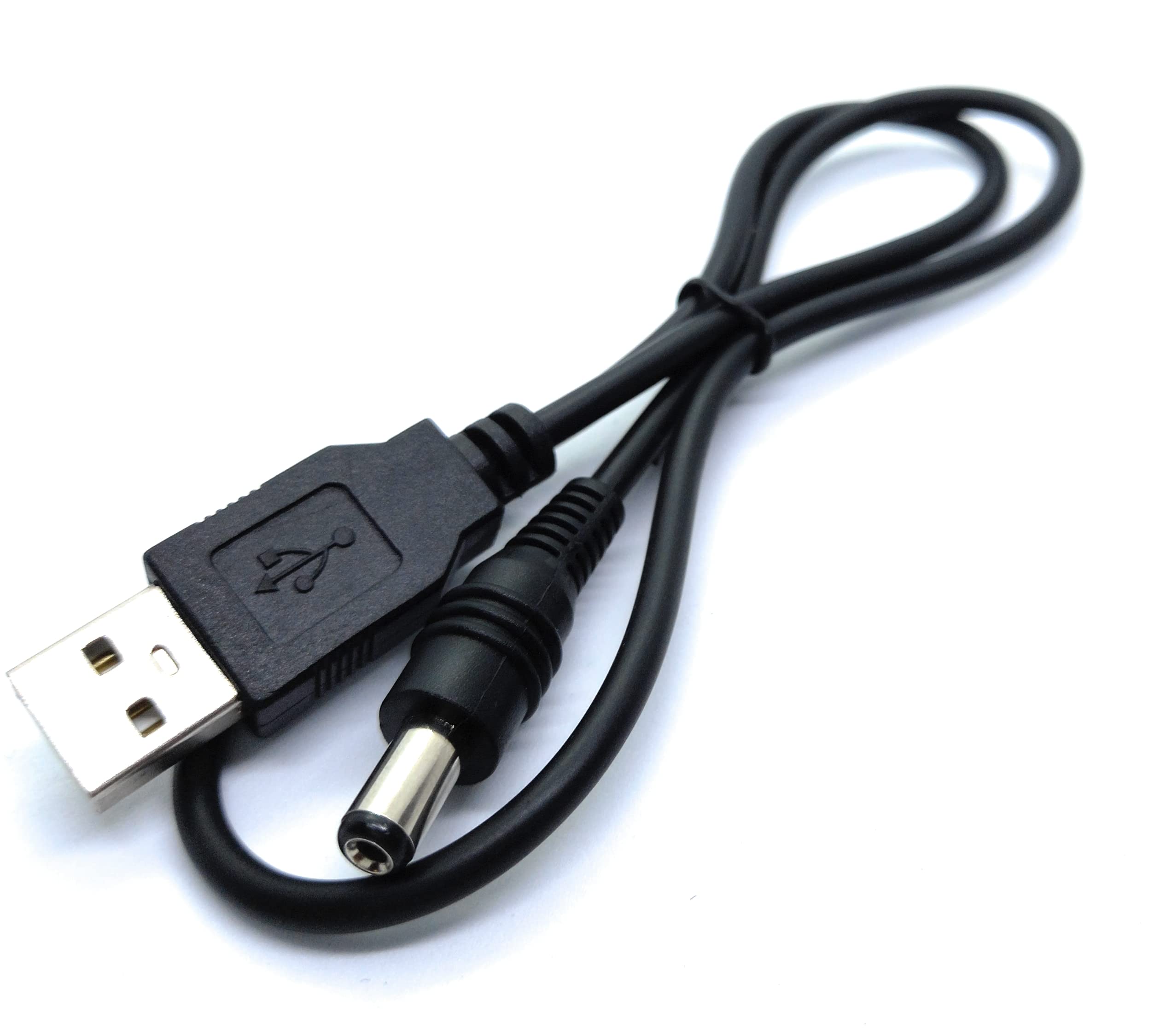 DRUT USB to 2.1mm x 5.5mm 2.0 5v 2A 2000mA DC Power Cable