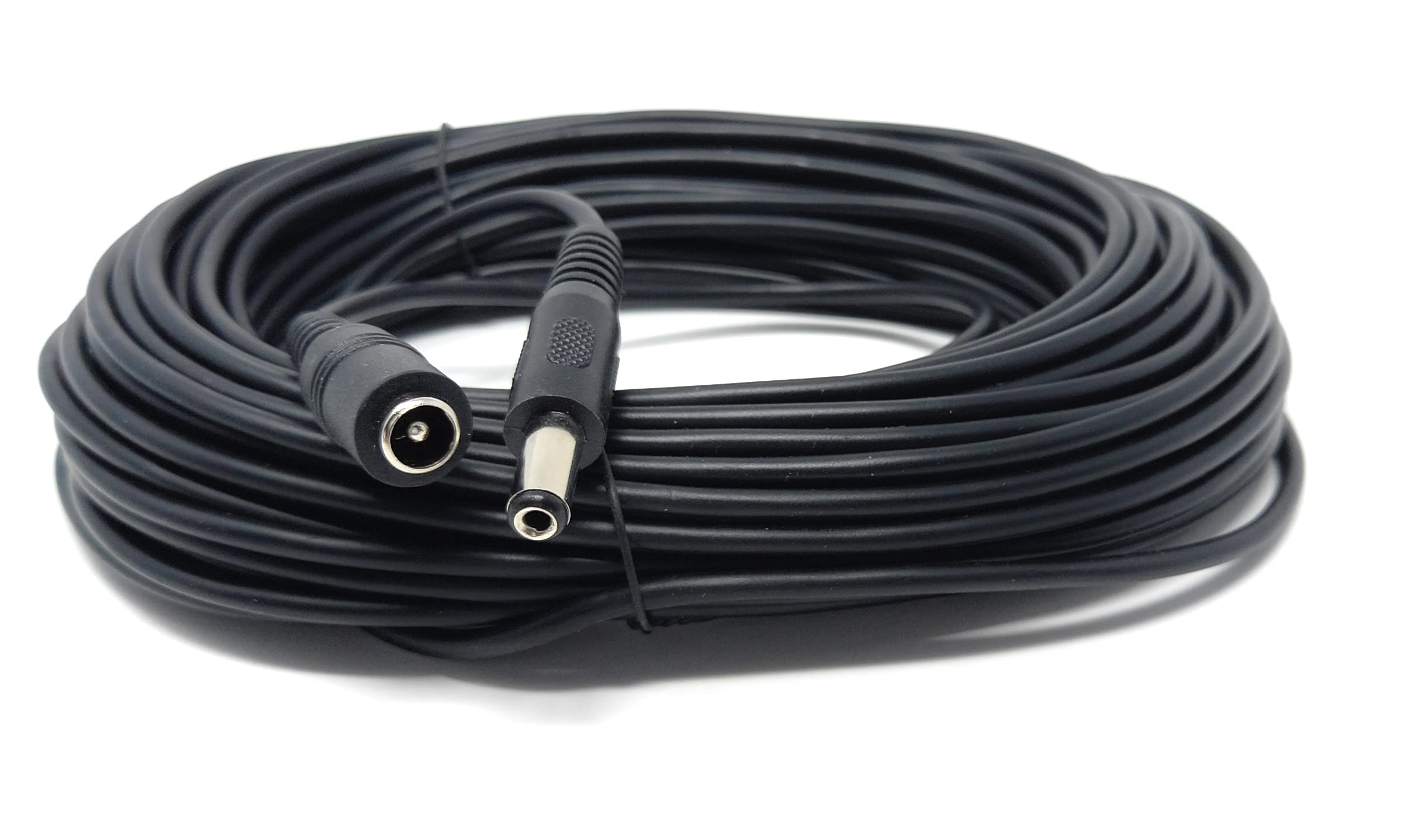 5.5mm x 2.1mm DC Power Plug to Socket, Male to Female CCTV, LED, Modem Router, Music Instruments Extension Lead Cable