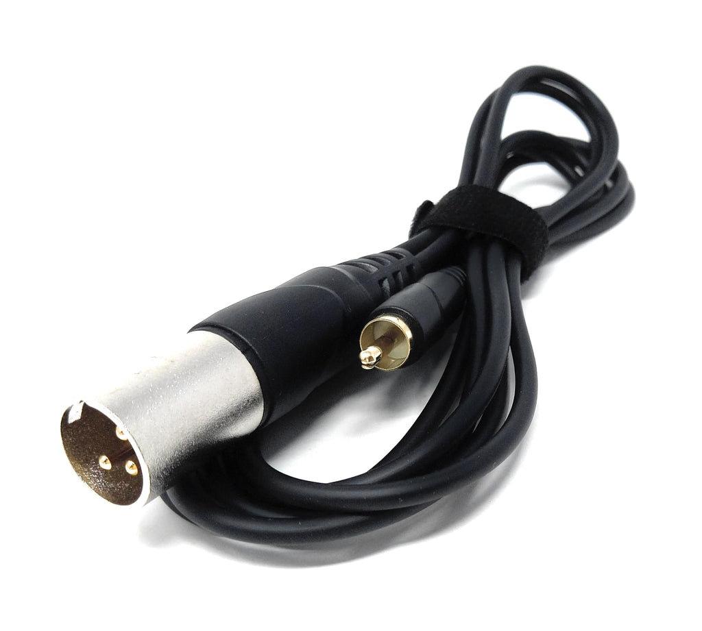 DRUT 3-Pin Male XLR to RCA Phono Single Plug Cable for HiFi Audio, Music Instruments, Mixer, Microphone Lead, Cable, Gold Plated