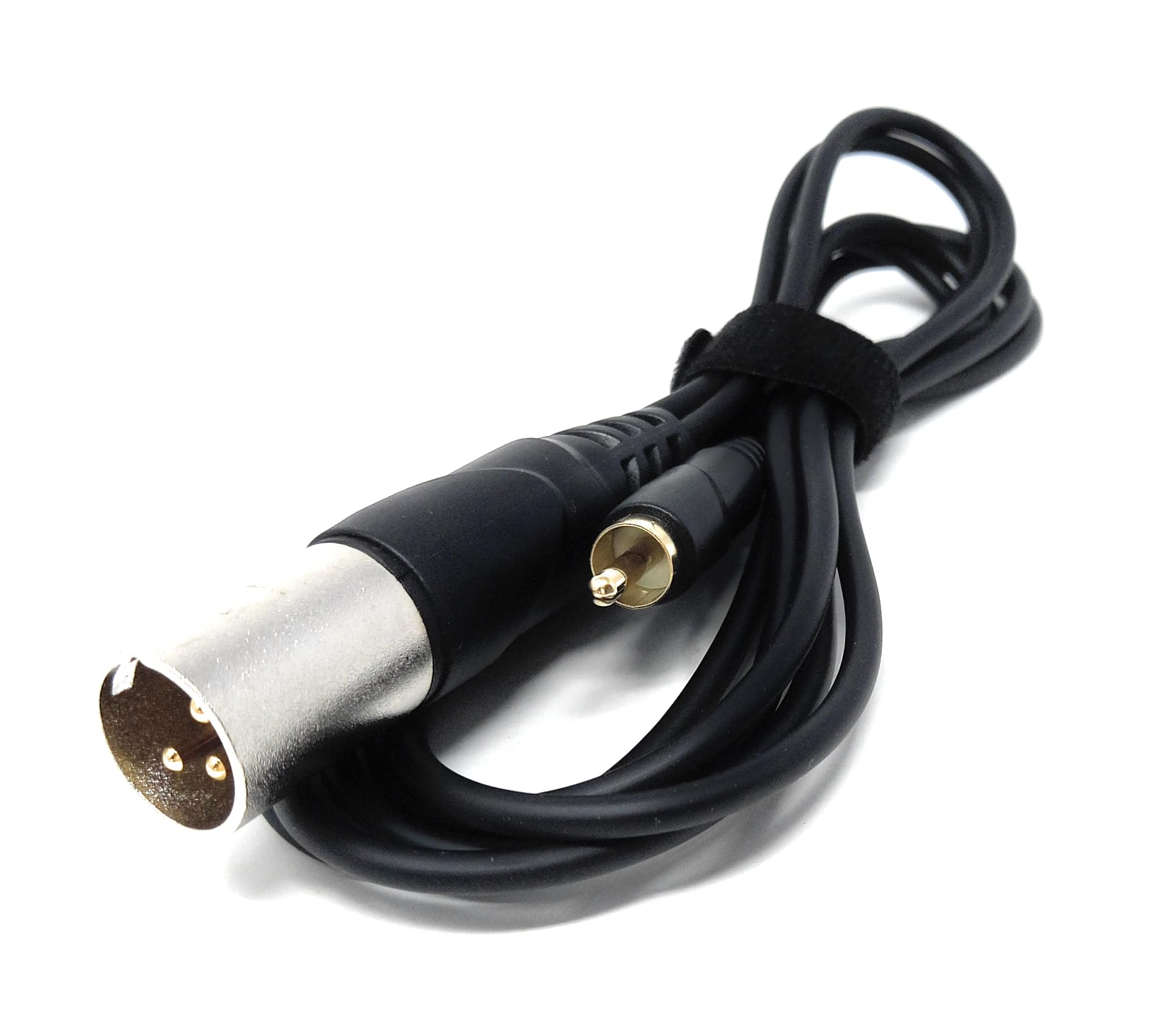 DRUT 3-Pin Male XLR to RCA Phono Single Plug Cable for HiFi Audio, Music Instruments, Mixer, Microphone Lead, Cable, Gold Plated