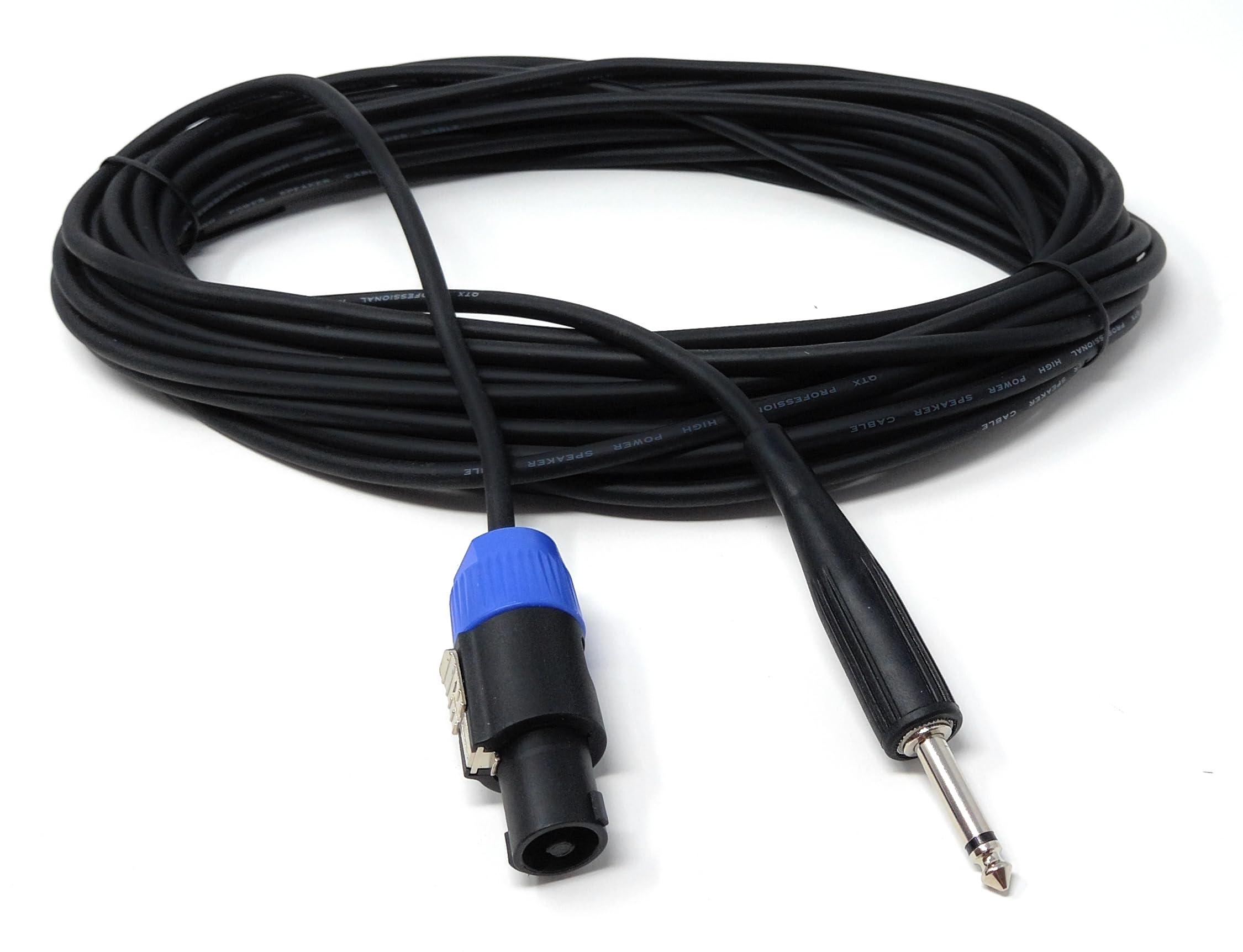Speakon to 6.35mm 1/4'' Jack Low Loss PA Speaker, Guitar, Music Instrument Cable Lead