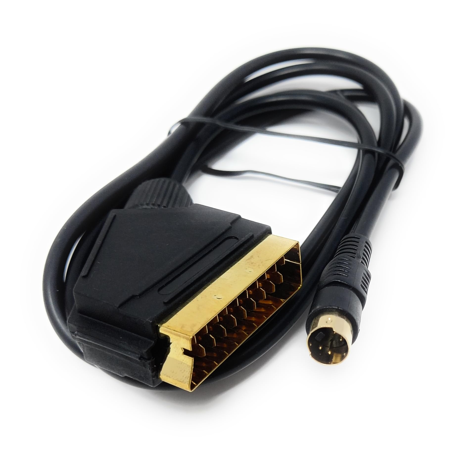 DRUT 1.5m SCART to S-Video Cable 4 Pin DIN Male SVHS S-VHS Lead 5ft